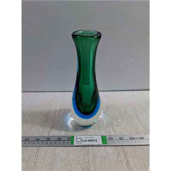 MCM Sommerso Glass Vase "Fishtail" Style