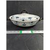 Image 1 : Antique Keeling & Co. "Carnation" Pattern Covered Serving Bowl/Tureen