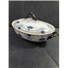 Image 2 : Antique Keeling & Co. "Carnation" Pattern Covered Serving Bowl/Tureen