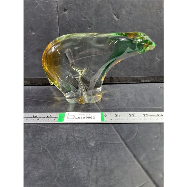 Vintage Art Glass Polar Bear--Possibly Chalet