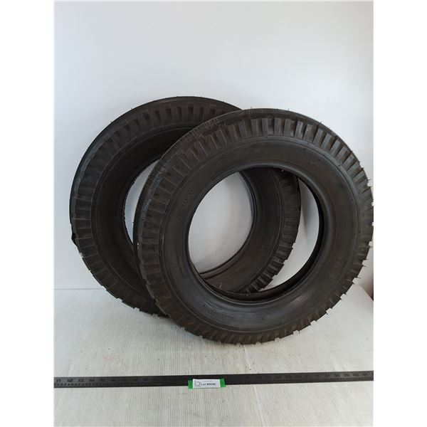 (2) Unused Firestone Front Tractor Tires - 5.00-15 - Pickup Preferred