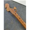 Image 3 : Vintage Hand Carved Wooden Stringed Instrument - 26" Length