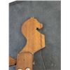 Image 5 : Vintage Hand Carved Wooden Stringed Instrument - 26" Length
