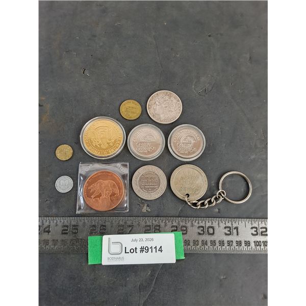 Assorted Token Coins, Keychain - Cannot Authenticate