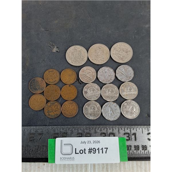 Assorted Canadian Coins - Some Vintage