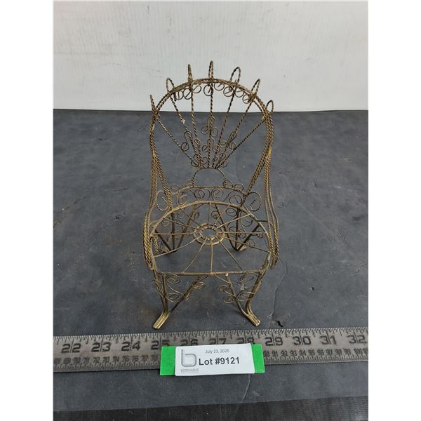 Antique Victorian Wire Doll Chair