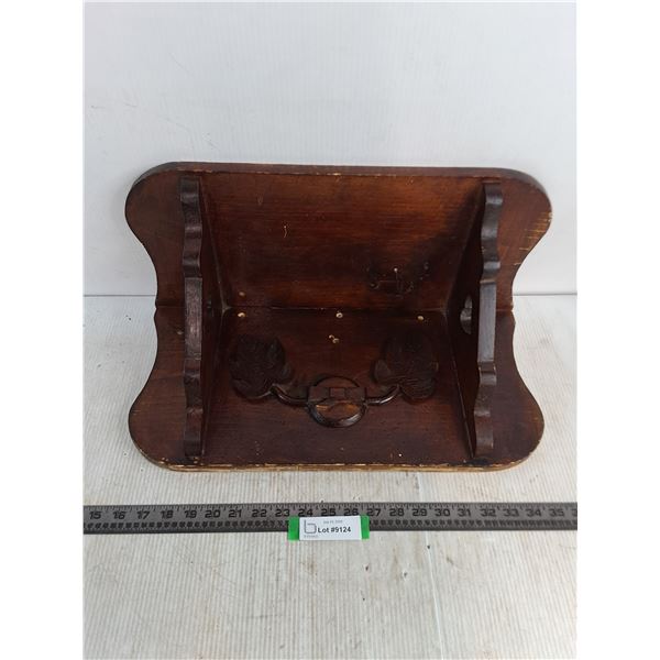 Vintage Wooden Wall Mount Shelf - 19x10x9"