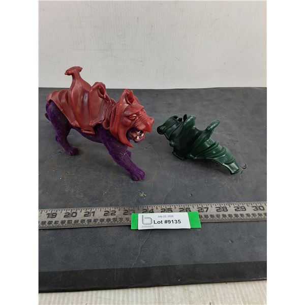 Vintage "Masters of the Universe" Panther w/Saddles & Battle Head Gear