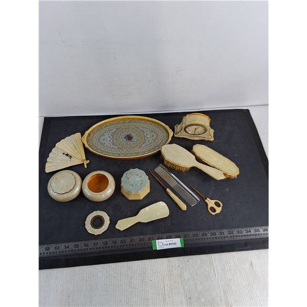 Antique Women's Vanity Set - Some Degraded Pieces
