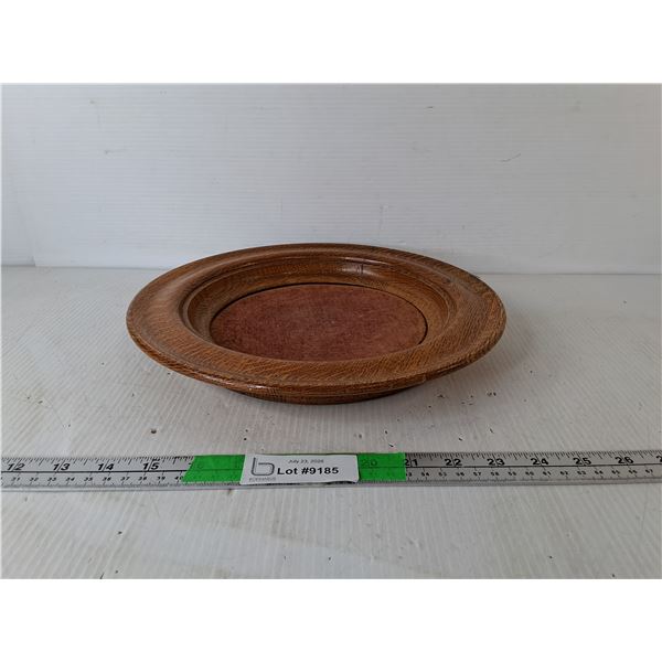 1/4 Cut Oak Collection Plate 12"
