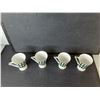 Image 2 : (4) 24 Ct. Gold Bone China Mugs