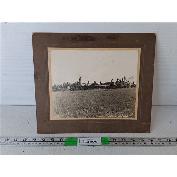 Antique Farming Photo 13.25" x 11.25"