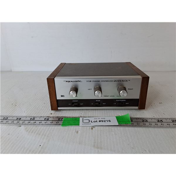 Realistic Four Channel Synthesizer- Untested