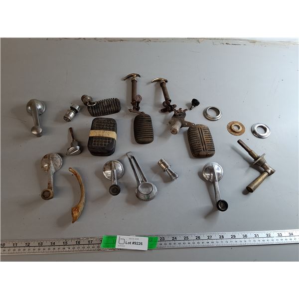 Vintage Vehicle Door Handles, Rubber Pedal Covers, Misc.