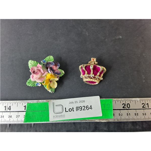Floral & Crown Brooches