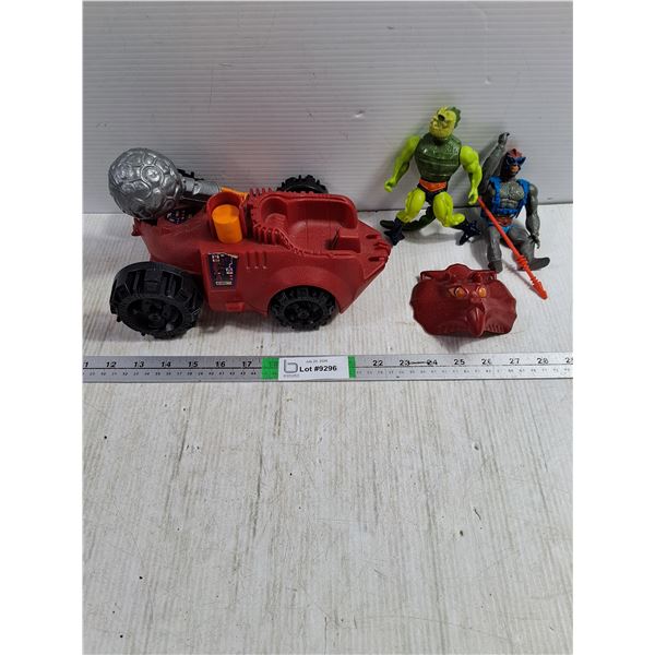 Vintage Mattel Masters of the Universe Vehicle and Action Figures