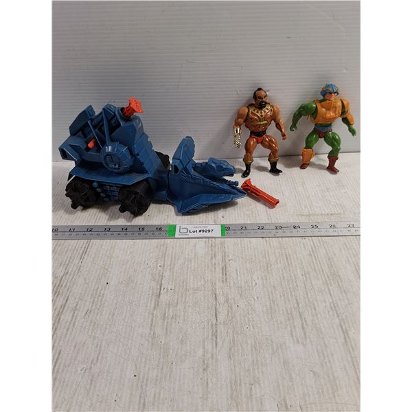 Vintage Mattel Masters of the Universe Vehicle and Action Figures