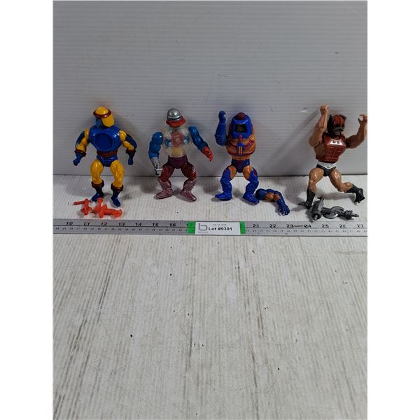 (4) Mattel Masters of the Universe Action Figures