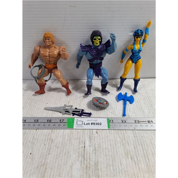 (3) Mattel Masters of the Universe Action Figures