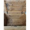 Image 4 : * Antique Pine Wood Blanket Storage Chest - Cannot Ship - Dolly Not Included