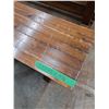 Image 4 : * Amish Trestle Table w/2 Benches - Top Not Screwed Down - Cannot Ship