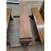 Image 6 : * Amish Trestle Table w/2 Benches - Top Not Screwed Down - Cannot Ship