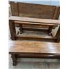 Image 7 : * Amish Trestle Table w/2 Benches - Top Not Screwed Down - Cannot Ship