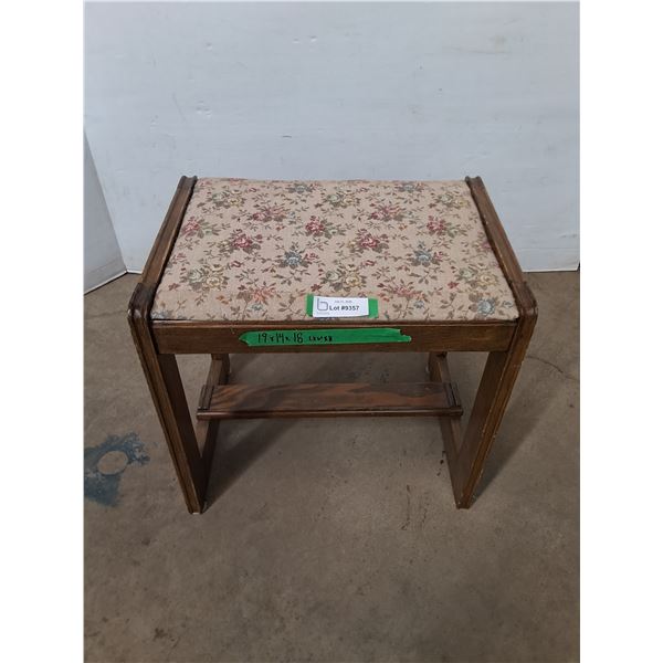 * Vintage Wooden Sewing Machine Stool Bench - Cannot Ship