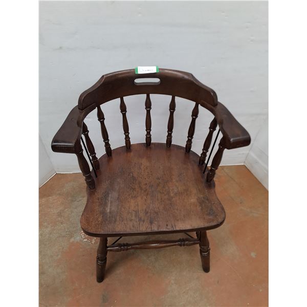 * Vintage Wooden CP Rail Arm Chair - 23x18x31" - Cannot Ship