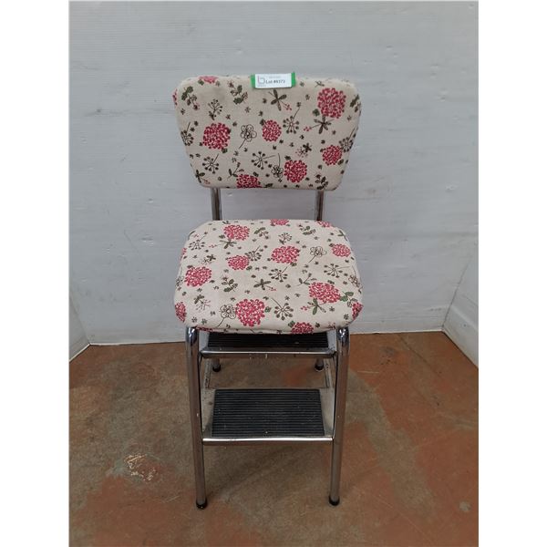 * Vintage Step Stool Chair - 35x13x15" - Cannot Ship