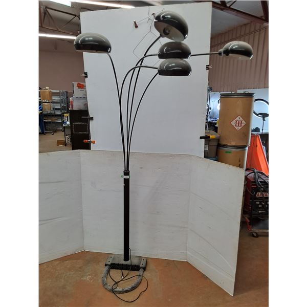 * 5-Light Floor Lamp - No Power Detected - 81" Max Height x 54" Reach - Cannot Ship