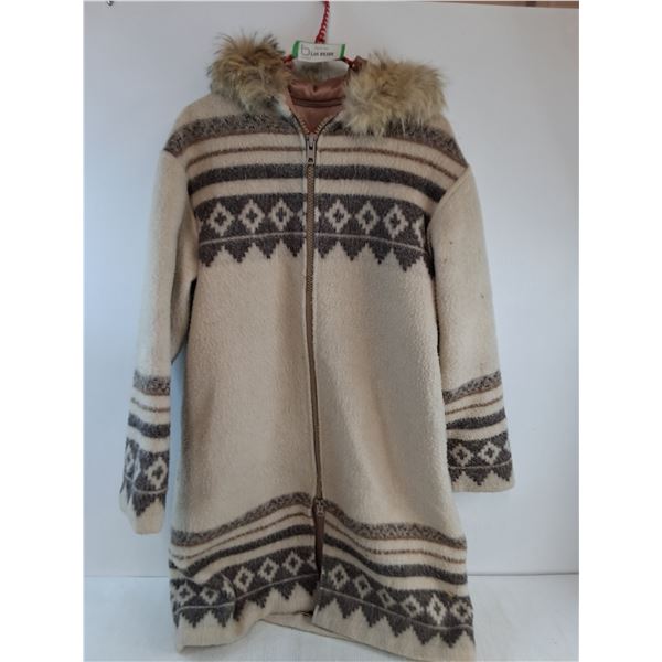 * Women's Lined Full Length Winter Coat - Approx M to L Size