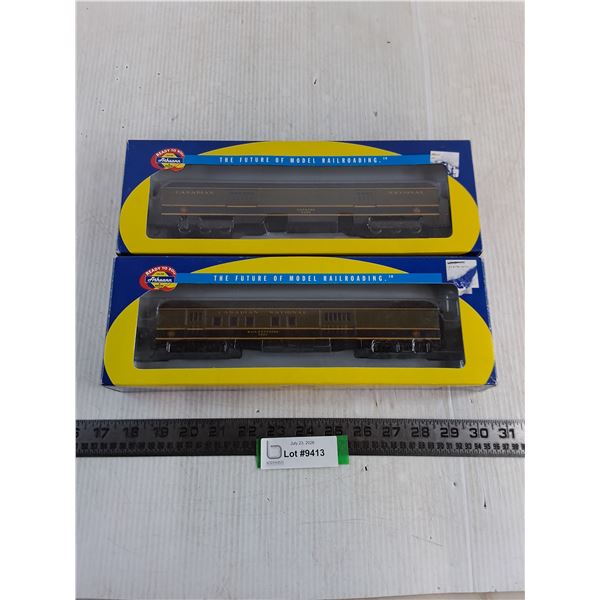 (2) NIB Athearn HO "Canadian National" Model Railroad Train Cars