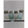 Image 1 : (4) Vintage Mason Jars