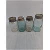 Image 2 : (4) Vintage Mason Jars