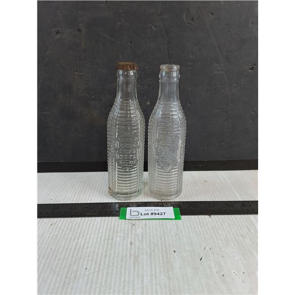 (2) Vintage Orange Crush Bottles