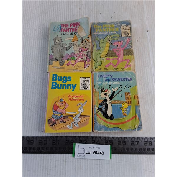 (4) Vintage Pink Panther, Bugs Bunny, Tweety & Sylvester "Big Little Books"