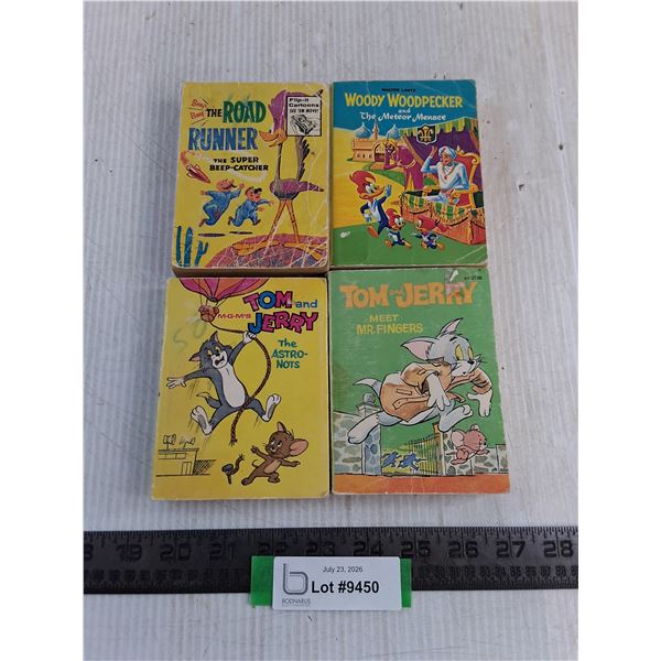(4) Vintage Road Runner, Woody Woodpecker, Tom & Jerry "Big Little Books"