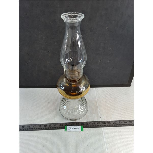 Vintage Oil Lamp - 18" High - Cannot Ship