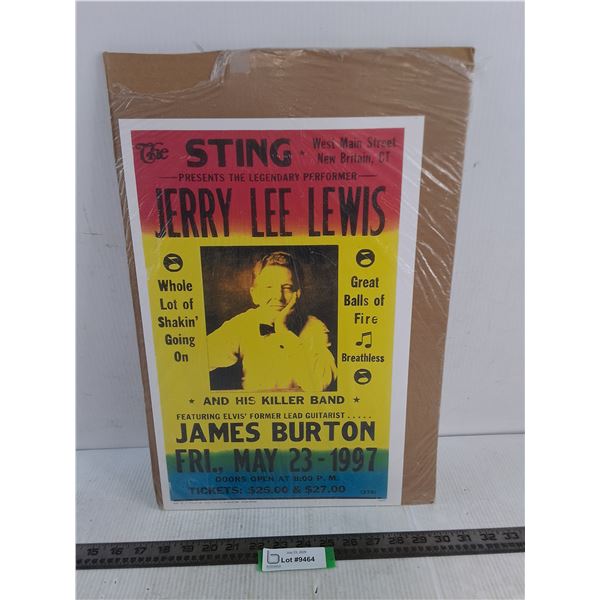 Jerry Lee Lewis Concert Poster from May 1997 - 17" x 11"
