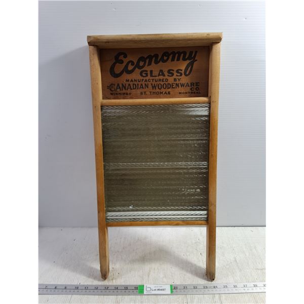 Vintage Washboard with Advertising