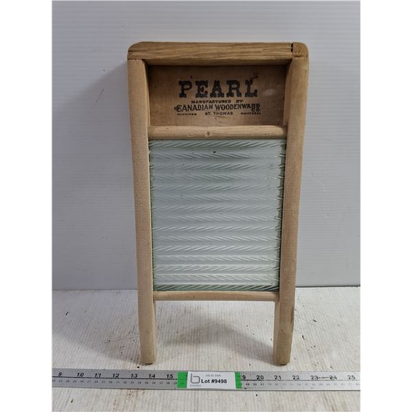 Small Vintage Washboard with Advertising