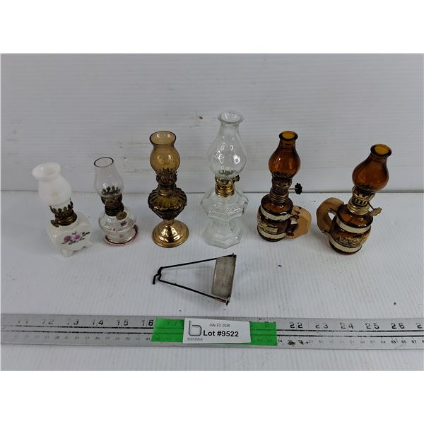 Assorted Miniature Kerosene Lamps