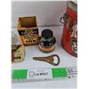 Image 3 : Vintage Tins, Bottle Opener & Ink Bottles