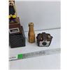Image 4 : Assorted Liquor Decanters, Bottle Coin Bank, Brownie Holiday Camera - As Is
