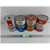 Image 1 : Shell & Gulf Anti Freeze & Motor Oil Cans - Sealed & Empty, Cannot Ship Full Cans