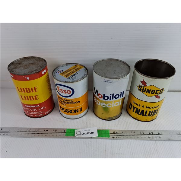 Vintage ATF & Motor Oil Cans, Sealed & Empty, Cannot Ship Full Cans