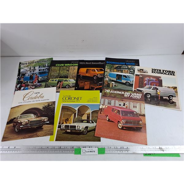 Vintage Ford, Dodge & Chrysler Brochures