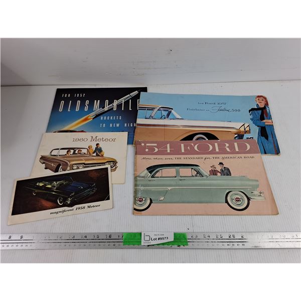 Vintage Meteor, Ford & Oldsmobile Brochures