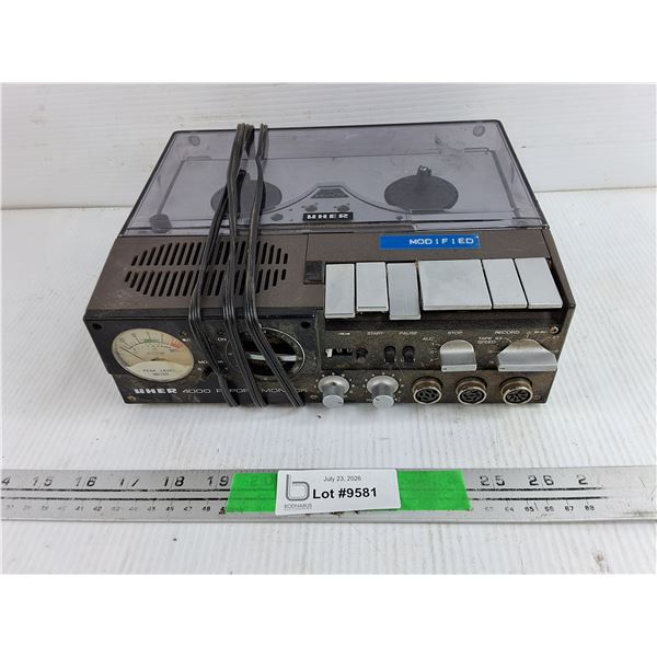 Vintage Uher 4000 Report Monitor - Consignor Said For Parts